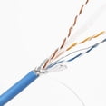 thumbnail image 3 of PHATSAT CAT6 Shielded Ethernet Cable, 23AWG F/UTP, 550MHz, EZ Pass-Thru RJ45, UL ETL Made in USA (365 feet, Blue), 3 of 4