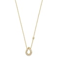 thumbnail image 2 of Auriga 14K Yellow Gold 2.4 mm Lab Grown Diamond Teardrop Necklace for Women 18", 2 of 5