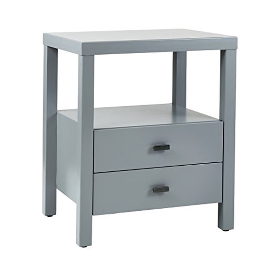 "East at Main Westwood Minimalist Nightstand, Sustainable Acacia Wood, 2-Drawer, 18""Wx15""Dx22""H, Bedroom Furniture"