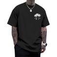 thumbnail image 2 of Ankishi Mens Beach T Shirts Palm Tree Short Sleeve Crewneck Hawaiian Cotton Graphic Tees Summer Tops for Vacation, 2 of 8