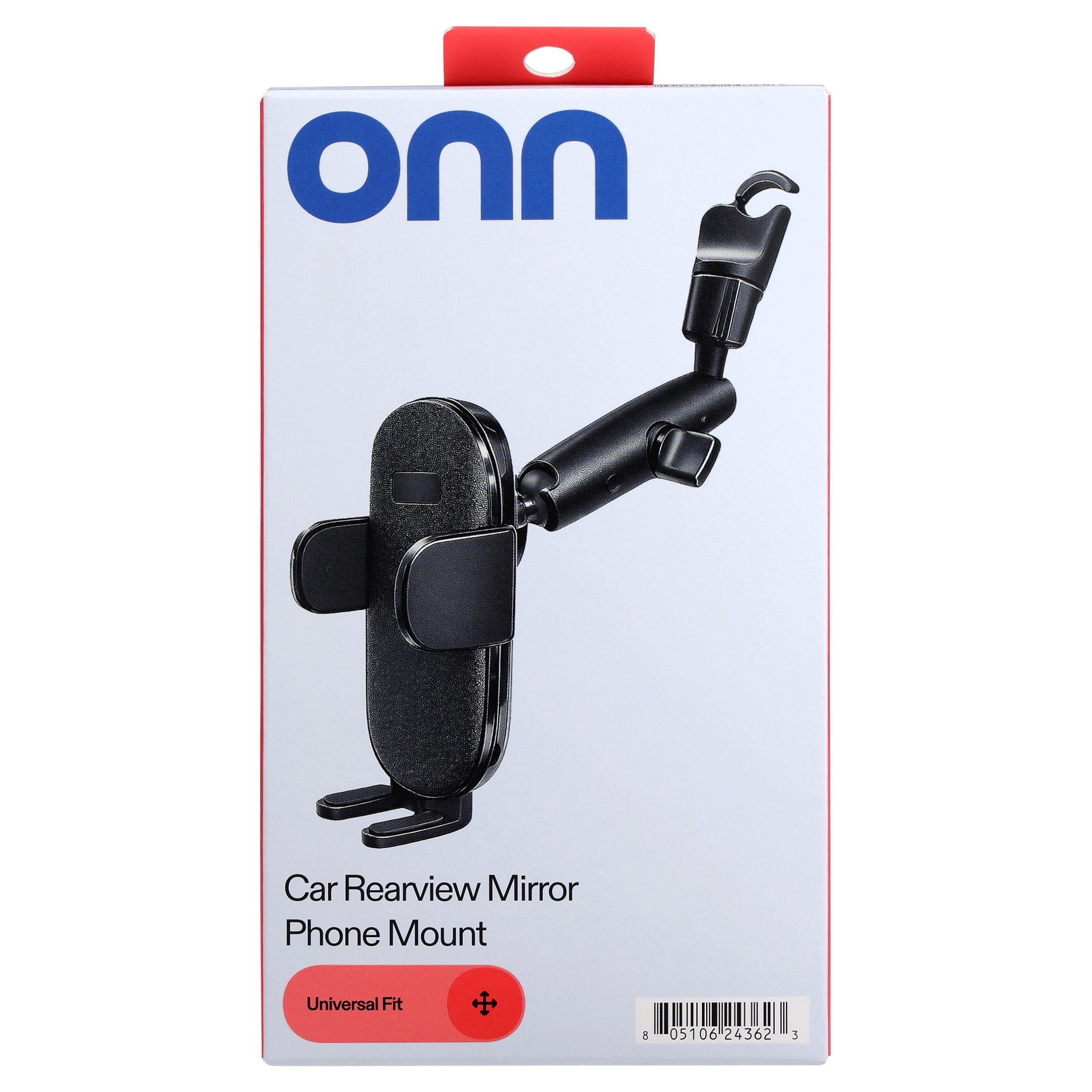 onn Car Rearview Mirror Universal Phone Mount