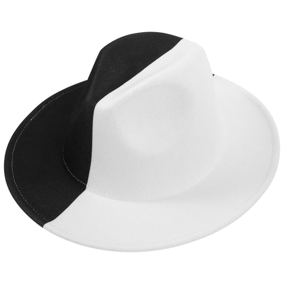 OUNONA Multi Color Wool Jazz Hat for Men Classic Retro Outdoor Leisure Flat Brim