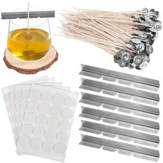 20 Sheets/Total 400pcs Candle Wick Stickers DIY Double Sided Adhesive Tape  Candle Making Accessories 