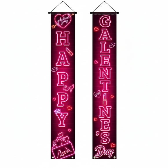TIELUTT Galentines Day Porch Banner Design the Design Concept of the Heart Shaped Pattern Is Garden Flag Table Runners 36 Inches Table Runners 48 Inches Long Flying the Flag Table Runners 36 Inches L
