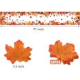thumbnail image 2 of Fall Table Runner 71x13inch Fall Leaves Seasonal Linen Table Runner for Kitchen Dining Table Fall Decorations for Home Party (Maple Leaves), 2 of 6