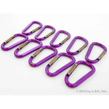 - Aluminum 5/16 Inch Spring Snap Quick Safety Link Carabiner Hook Clip - Lot of 10