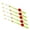 White + Green, variant on SPRING PARK 10Pcs Ice Fishing Rods Double Layer Ultra-light ABS Extension Pole Draft Buoy Vertical Tackle for Outdoor