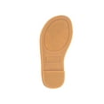 thumbnail image 2 of bebe Girl's Open Toe Comfy Flat Sandals Embossed with Medallion Hardware Detail - Flat Sandals for Toddler/Little Kid/Big Kid, White, 7, 2 of 8