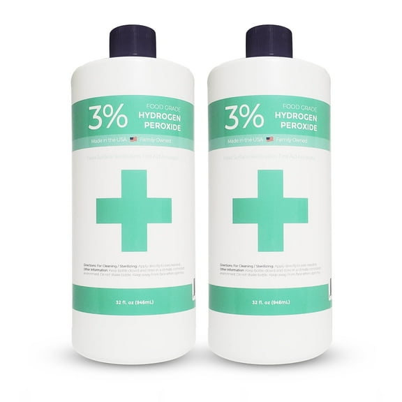 3% Food Grade Hydrogen Peroxide 32 oz 2 Pack - PureChemPros