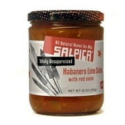 Salpica Salsa Habanero Lime Hot, 16 Ounce