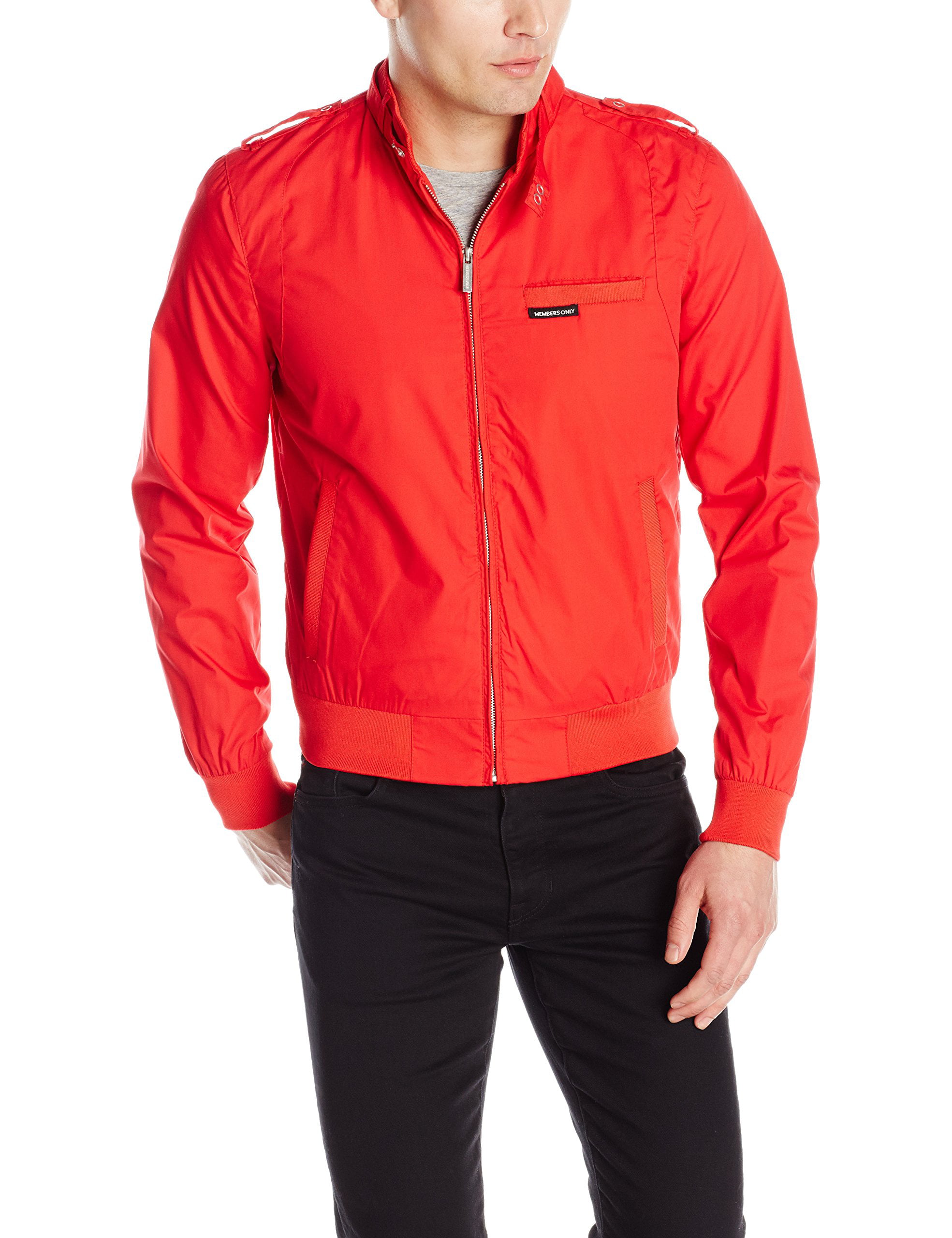 Members Only Women's Classic Iconic Racer Jacket - Red, XL - Walmart.com