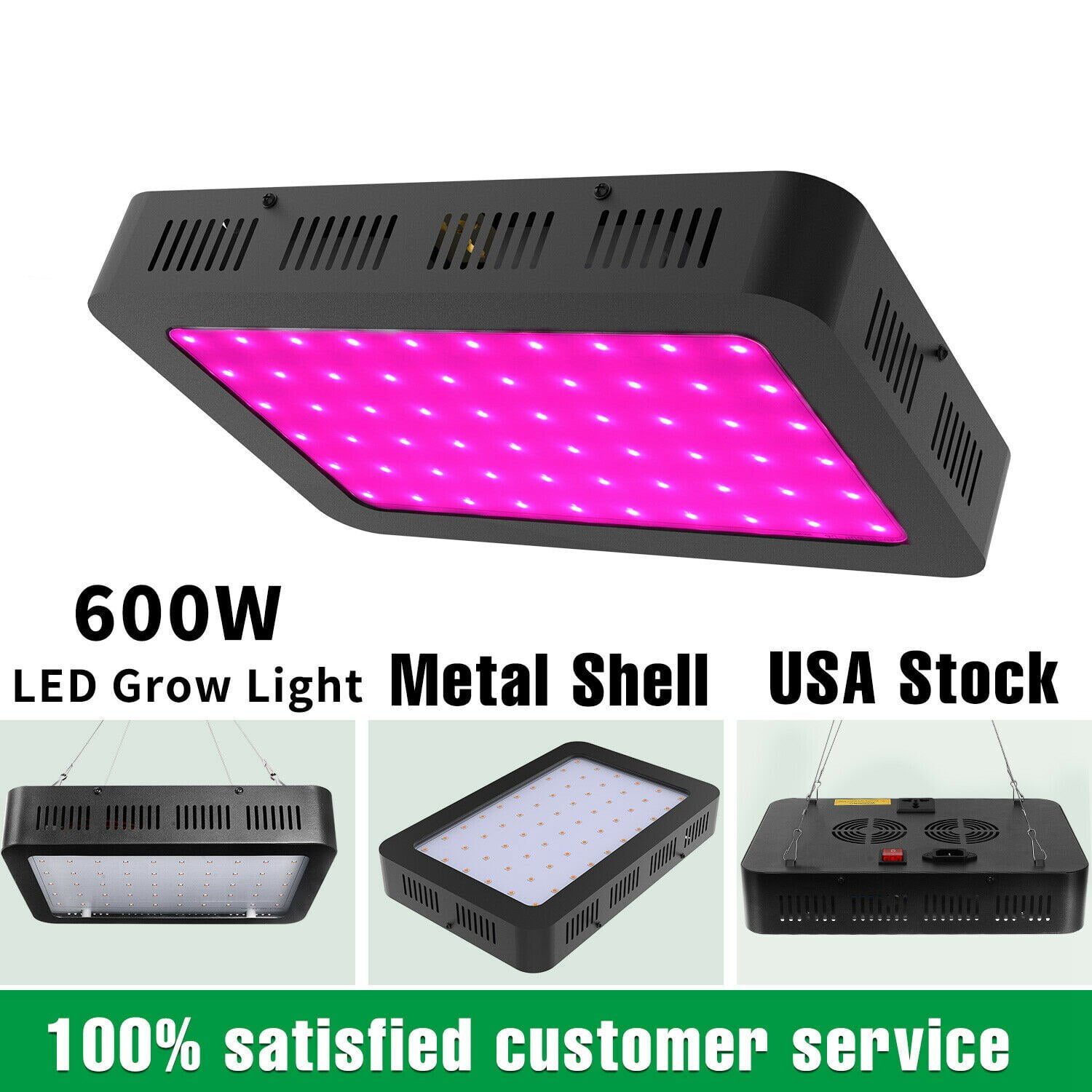 600 Watt LED Grow Lights for Seed Starting Full Spectrum Growing Lights New 
