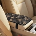 thumbnail image 4 of Xixirimido 5Pcs Car Seat Covers & Seatbelt Covers & Center Console Cover Set Universal Auto Accessories Fit for SUV Sedan Van Truck Leather Front Seat Cover, Dark Forest Camo, 4 of 8