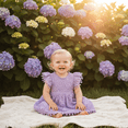 thumbnail image 3 of 2Bunnies Baby & Toddler Girls’ Vintage Lace Pom Pom Trim Flutter Sleeve Party Dress, 3 of 3