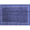 thumbnail image 1 of Ahgly Company Machine Washable Indoor Rectangle Southwestern Blue Country Area Rugs, 2' x 4', 1 of 4