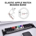 thumbnail image 5 of WorryFree Gadgets Beaded Bands Compatible with Apple Watch 38/40/41mm & 42/44/45mm Wristband iWatch Bracelet for Girls Men Women Series 8 7 6 SE 5 4 3 2 1 (38/40/41mm, Black), 5 of 5