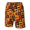 thumbnail image 4 of Fuzoiu Halloween Print Men's Beach Shorts,Men's Swim Trunks,Quick Dry Board Shorts with Pockets,Men's Bathing Suits for Surfing, Running, and Casual Wear-XX-Large, 4 of 6