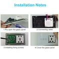 thumbnail image 4 of Prise Murale Intelligente WiFi Smart 2 en 1 Cadre de socket Smart Contrôle pratique Cadre Smart pour Alexa pour Assistant, 4 of 7