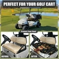 thumbnail image 4 of Yuyamidu Happy Christmas Golf Cart Seat Covers with Front Pockets, Cute Reindeer Golf Cart Seat Towel Blanket for 2 Passenger, Colorful Light Club Car Accessories, 4 of 7