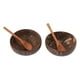 thumbnail image 2 of Cuenco Viejo De Cáscara De Coco, 2 Juegos De Vajilla Multiusos De Cáscara De Coco Saludable Resistente Al Calor Para Cocina Casera, 2 of 7
