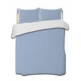 thumbnail image 2 of Quilts Twin Size, Pure Light Blue Soft Comforter Bedding Set for Bed, Simple Solid Color Lightweight Quilted Bedspread with Pillow Cover(2 Pieces) for All Season, 68x86 Inch, 2 of 6