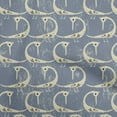 thumbnail image 1 of oneOone Cotton Poplin Dusty Blue Fabric Abstract Bird Sewing Craft Projects Fabric Prints By Yard 42 Inch Wide-H2, 1 of 6
