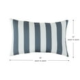 thumbnail image 4 of Greendale Home Fashions 19'' x 12'' Reversible Outdoor Throw Pillow, Set of 2, Canopy Stripe Gray, 4 of 6