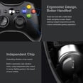 thumbnail image 4 of Wireless Controller for Xbox 360, Xbox 360 Joystick Wireless Game Controller for Xbox & Slim 360 PC, Black, 4 of 5