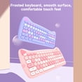 thumbnail image 3 of GEEZER 2.4G Wireless Keyboard Mouse Combo 84 Keys Membrane Keyboard Ergonomic Mouse 3-gear Adjustable DPI Cute Appearance Purple, 3 of 8