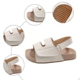 thumbnail image 5 of Duqingm Toddler Girl Summer Shoes Toddler Girls Jelly Sandals Soft Rubber Sole Closed Toe Summer Shoes Mary Jane Dress Princess Flat Beige,12.5, 5 of 7