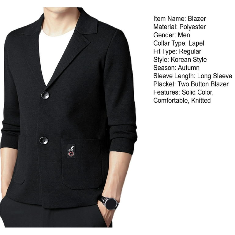 Thick black best sale blazer