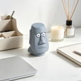 thumbnail image 5 of Funny Moai Desk Decor, 3.16 Inch Popping Eyes Stress Relief Statue, Novelty Office Gadget for Adults, Anxiety Relief Sculpture for Home and Workspace, 5 of 7