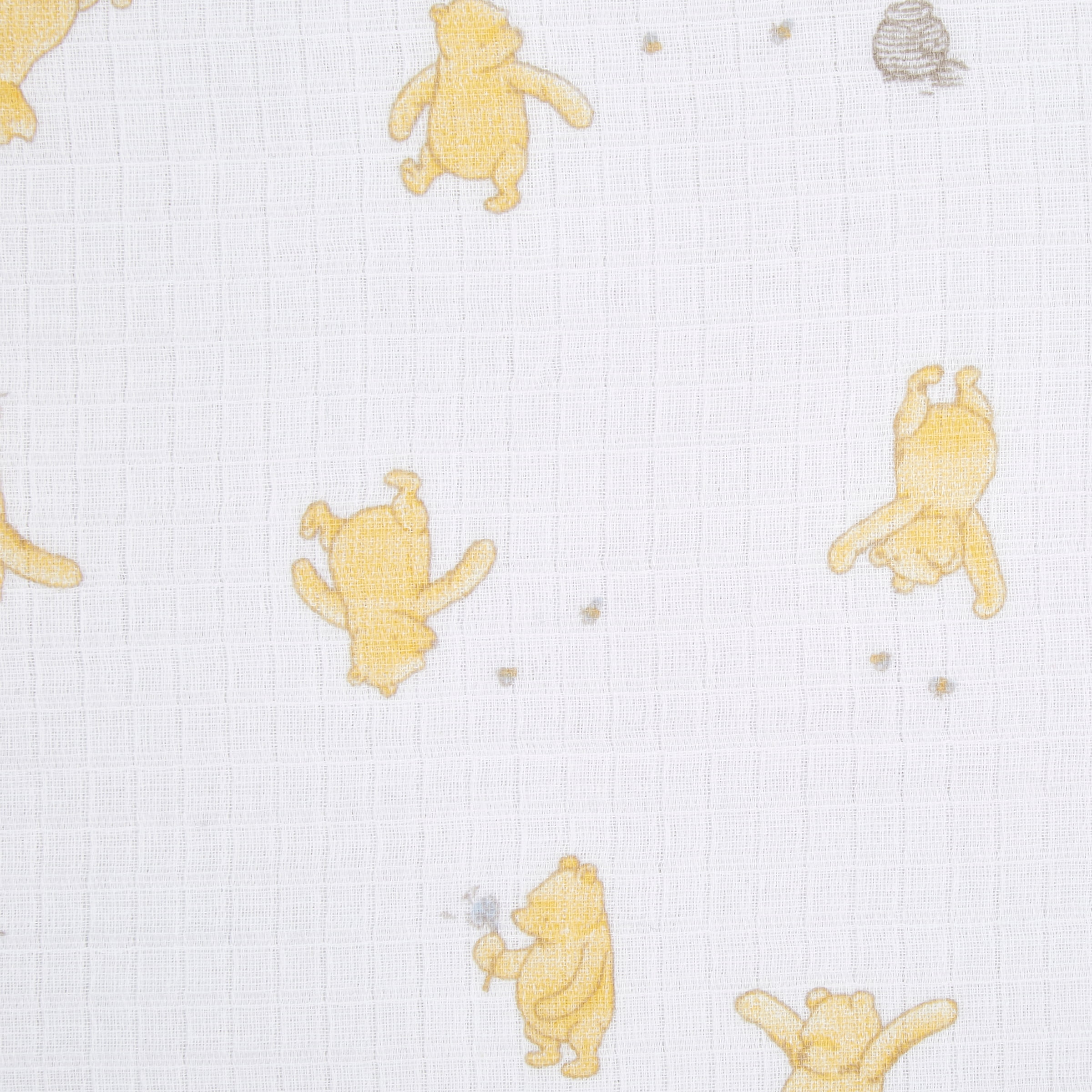 Aden + Anais Essentials x Disney Muslin Swaddle Blankets, Newborn Receiving Blanket for Swaddling, 100% Cotton Baby Swaddle Wrap, 2 Pack, Winnie the Pooh, Unisex