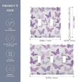 thumbnail image 4 of WOBOGO Purple Butterfly 3-hole Switch Plates PC Flame Retardant Plastic Material Glossy Finish Smooth Touch 6.37x4.48x0.27in, 4 of 8