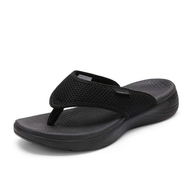 Sandalias DREAM PAIRS BREEZE-2 Negras con Soporte para el Arco para Mujer
