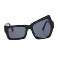 thumbnail image 2 of Only Moment Sun Glassesfor Women Beach Accessories Resin Trendy Rectangle Womens Mens Shades Sun Glasses Black One Size, 2 of 4