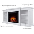 thumbnail image 6 of Real Flame Eliot 81" Grand Electric Fireplace TV Stand in White, 6 of 9
