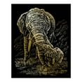 thumbnail image 2 of Royal & Langnickel(R) Foil Engraving Value Pack 8.75"X11.5"-Gold - Rhinoceros, Giraffe & Elephant, 2 of 4