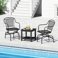 thumbnail image 2 of Patiojoy Patio Rocking Chairs Set of 4 Cozy Rockers with Metal Mesh Backrest & Seat, 2 of 8