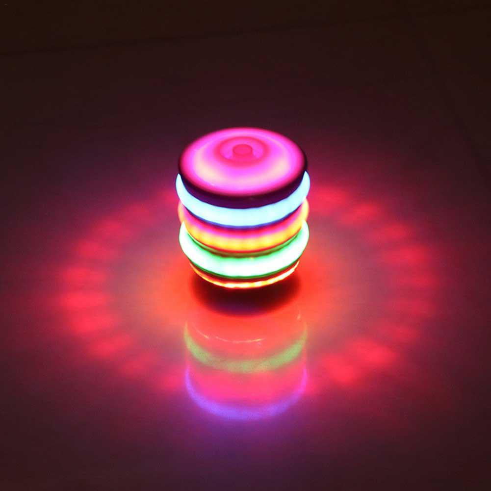 Super Spinning Top Gyro Colored LED Flash Light Laser Music Kids Party Toy Gift 