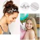 thumbnail image 5 of 4pcs Silver Rhinestone Headband Flower Bridal Girl Wedding Headband Crystal, 5 of 5