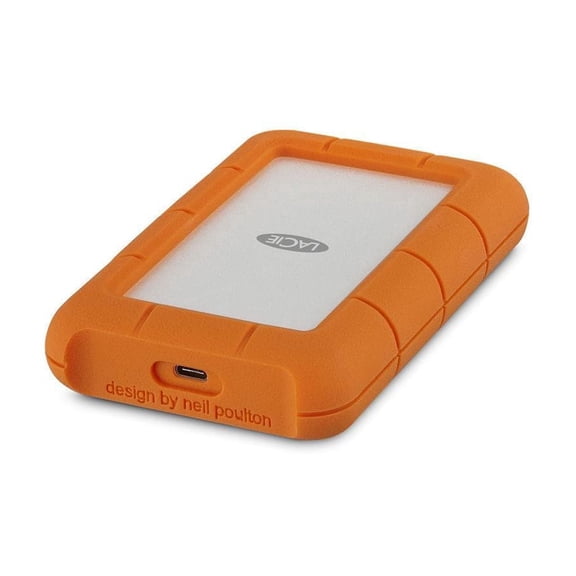 LaCie Rugged USB-C STFR5000800 - Hard drive - 5 TB - external (portable) - USB 3.1 Gen 1 (USB-C connector) - with 2 years Rescue Data Recovery Service Plan