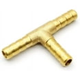 thumbnail image 3 of Juego de conectores de manguera de latón, 4 piezas, conexión en T de 8 mm para conexiones de mangueras neumáticas y de combustible, 3 of 5