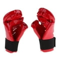 thumbnail image 3 of facefd Gants de Taekwondo pour Enfants Mitaines MMA Gants de Protection pour Enfants Équipement de Combat Rouge P, 3 of 9