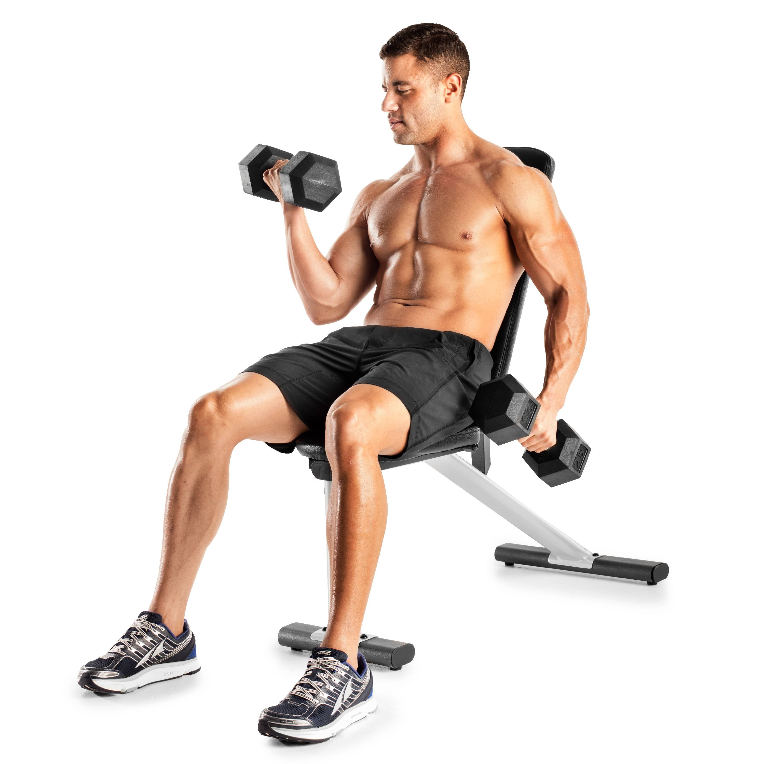 Gold s Gym XR 6.0 Adjustable Weight Bench with Exercise Chart