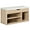 Natural Wood, variant on HOMCOM Shoe Bench Entryway Rack w/ Padded Cushion for Hallway, Natural