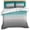 Green, variant on Teal Grey Ombre Duvet Cover Set, Turquoise Gradient Modern Abstract Art Soft Duvet Cover Queen Size Bedding Set 4 Pieces, 1 Quiltcover and 2 Pillowcases with Zipper, 1 Bed Sheet for All Seasons