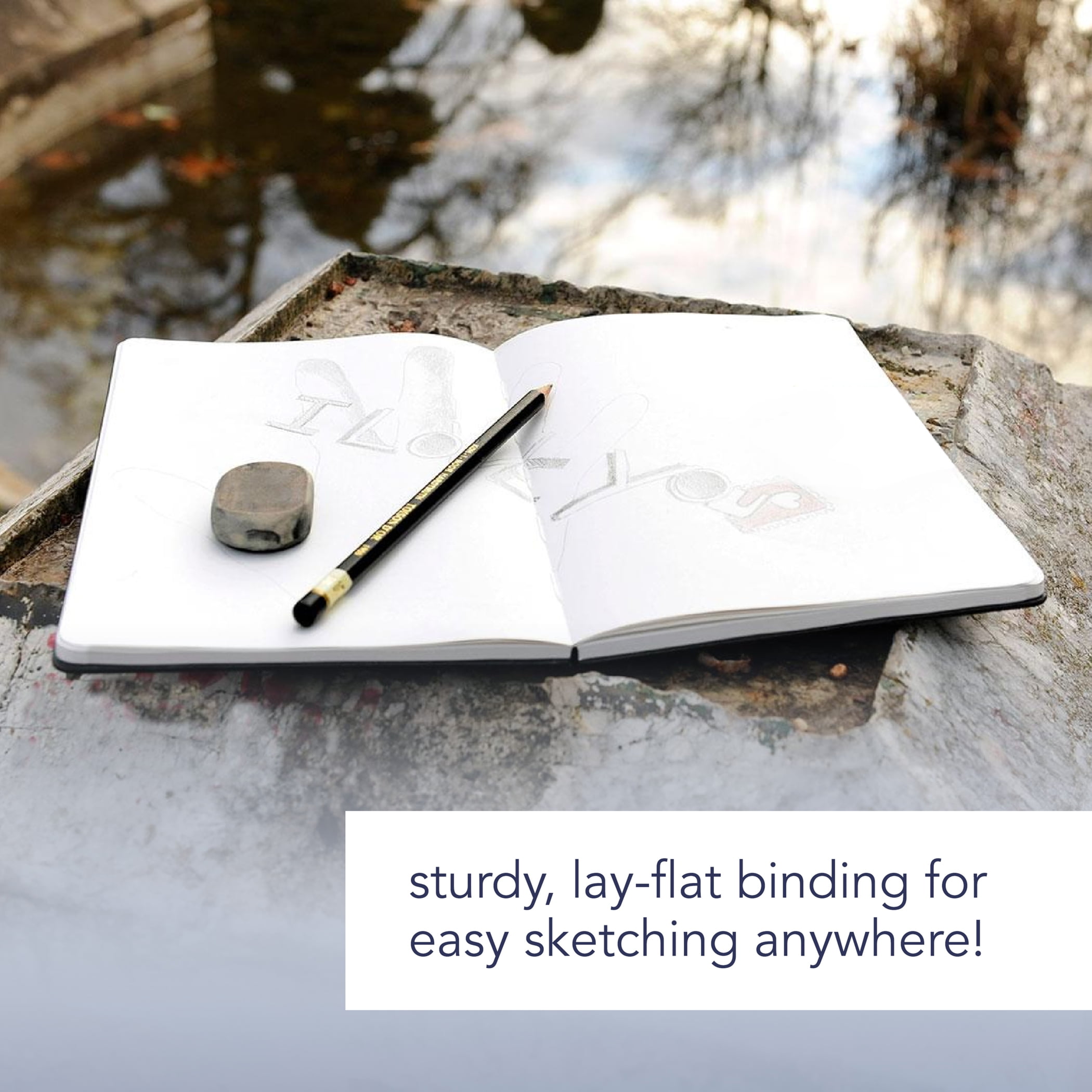 Canson Artist Series Harbound Sketch Book, 108 Sheets, 8.5" x 11"