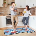 thumbnail image 6 of SKYSONIC Cute Christmas Snowman and Penguin Fir Greeting Card Kitchen Mats Set of 2 Anti Fatigue Floor Runner Rug Non Slip Comfort Mat 19.7x27.6 Inch + 19.7x47.2 Inch, 6 of 7