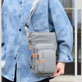 thumbnail image 4 of braveheart Adjustable Straps Motorcycle Leg Bag Waterproof For Men On Go Universal Fit Shoulder Waist Bag Gray, 4 of 6